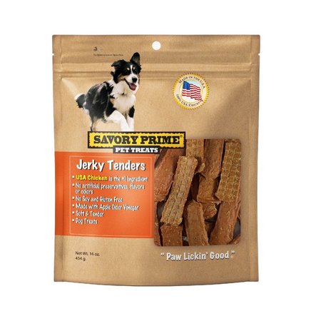 SAVORY PRIME Jerky Tendr Dog Chik16Oz 374